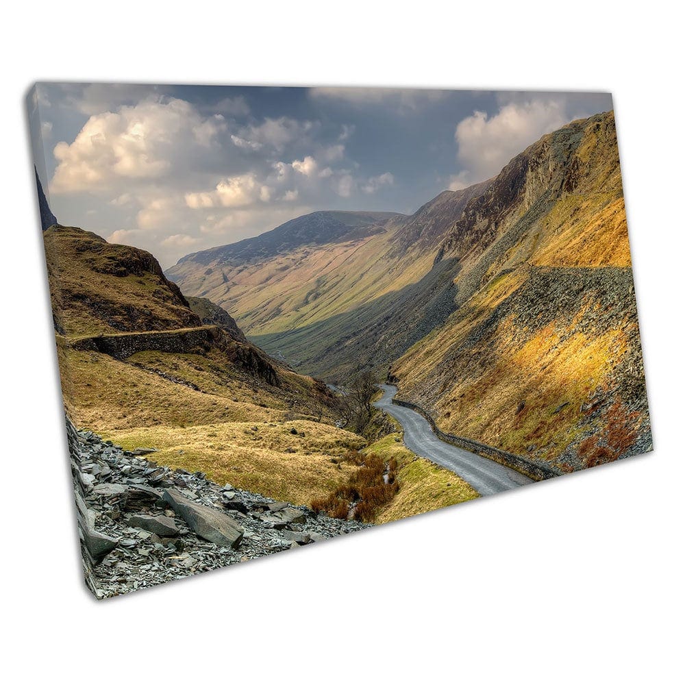 Keswick Honister Pass Slate The Lake District Cumbria Ready to Hang Wall Art Print Picture For Home Office Decor