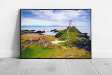 Chargez l&#39;image dans la visionneuse de la galerie, Lighthouse Landscape Llanddwyn Island Coast Of Anglesey North Wales Wall Art Print on Paper Framed Picture print
