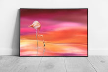 Carica immagine nel visualizzatore della galleria, Print on Paper Flamingo Art Pink Orange Ready to Hang Wall Art Print Framed Picture print

