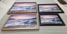 Cargue la imagen en el visor de la galería, Purple &amp; Blue sunset over Forth Road Bridge Firth of Forth River Wall Art Print Framed Picture print
