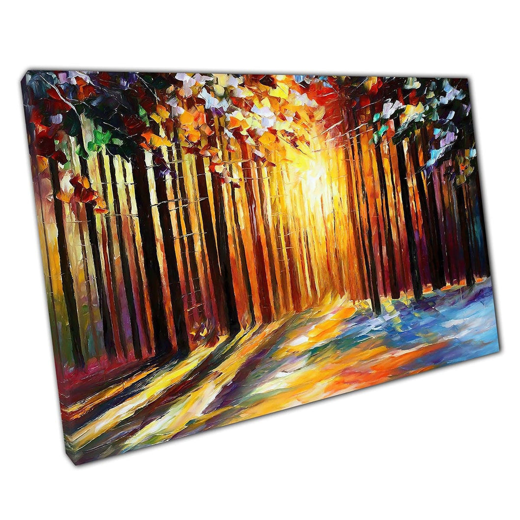 Colourful Forest painting Print Leonid Afremov Canvas Wall Art print on canvas Picture for Home Office Decor