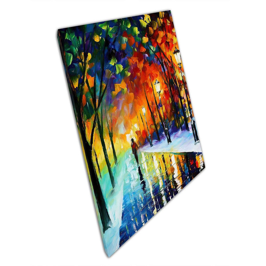 Winter path painting print Canvas Wall Art print on canvas Picture for Home Office Decor