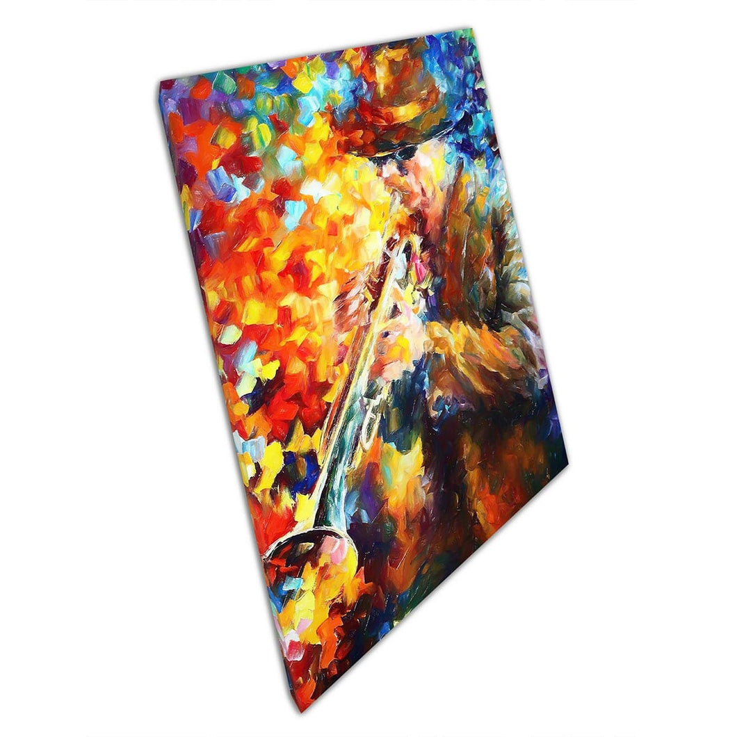 Musical Trumpet by Leonid Afremov Canvas Wall Art print on canvas Picture for Home Office Decor