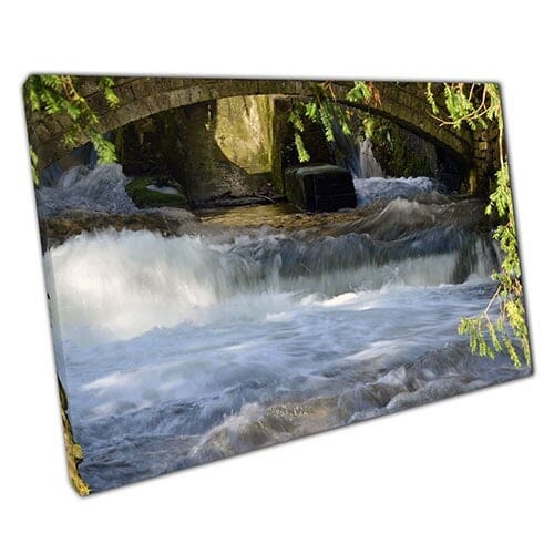 Print on Canvas Water at Dover Priory Monastery Ready to Hang Wall Art Print Mounted Canvas print
