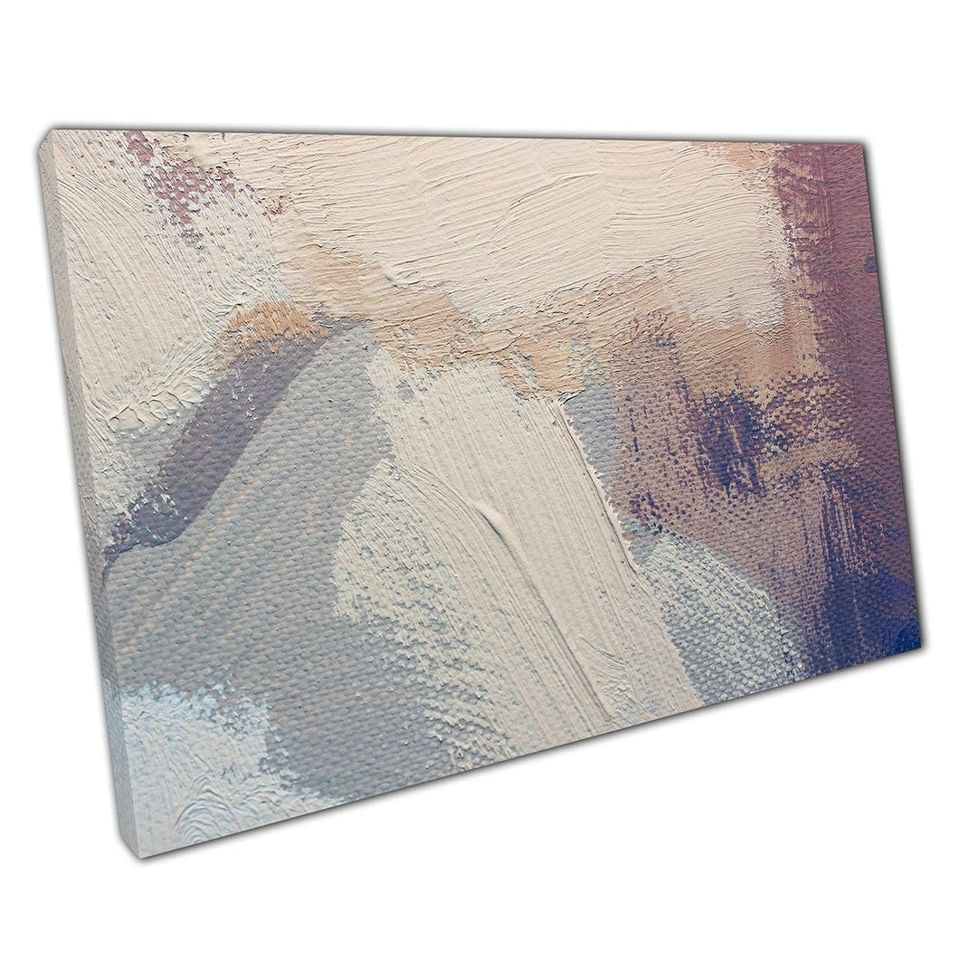 Abstract Textured Brushstroke Style Neutral Tones Modern Contemporary Artwork Wall Art Print On Canvas Mounted Canvas print