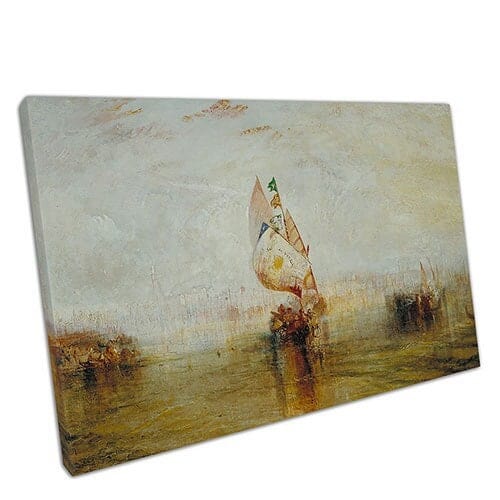 Joseph Mallord William Turner Sun of Venice Going to Sea Reproduction Wall Art Print Mounted Canvas print