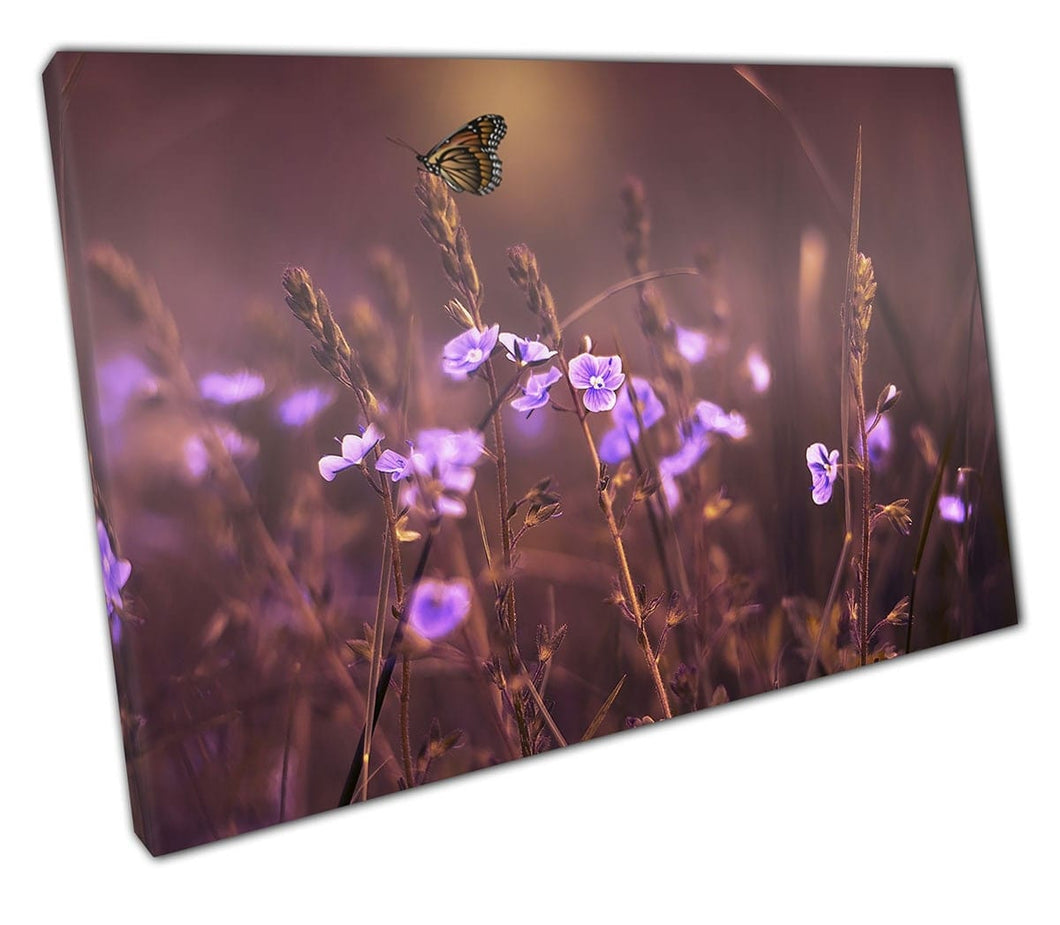 Print on Canvas wildflowers wall art Ready to Hang Print Mounted Canvas print