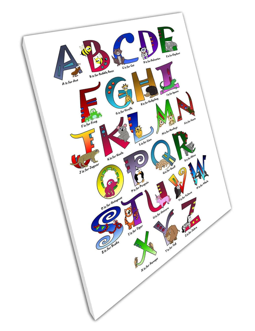 Enfants enfants Alphabet à thème animal et titres A B C Prépare