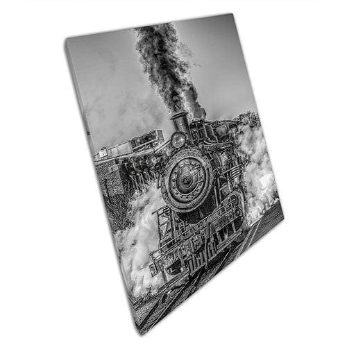 Print on Canvas Old steam train Ready to Hang canvas Wall Art Print Mounted Canvas print