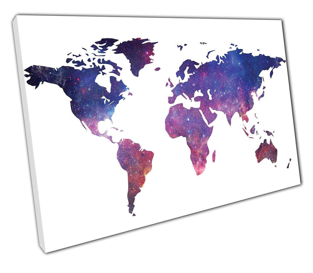Print on Canvas world map wall art Ready to Hang Print Mounted Canvas print