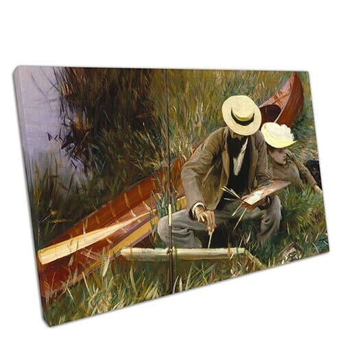 John Singer Sargent An Out-of-Doors Study Wall Art Print Mounted Canvas print Ready to Hang