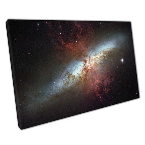 Canvas Print The magnificent starburst galaxy Messier Space Wall Art Print Mounted Canvas print